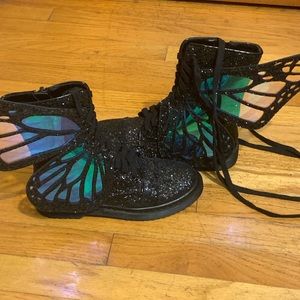 Dolls Kill Club Exx Butterfly Boots
